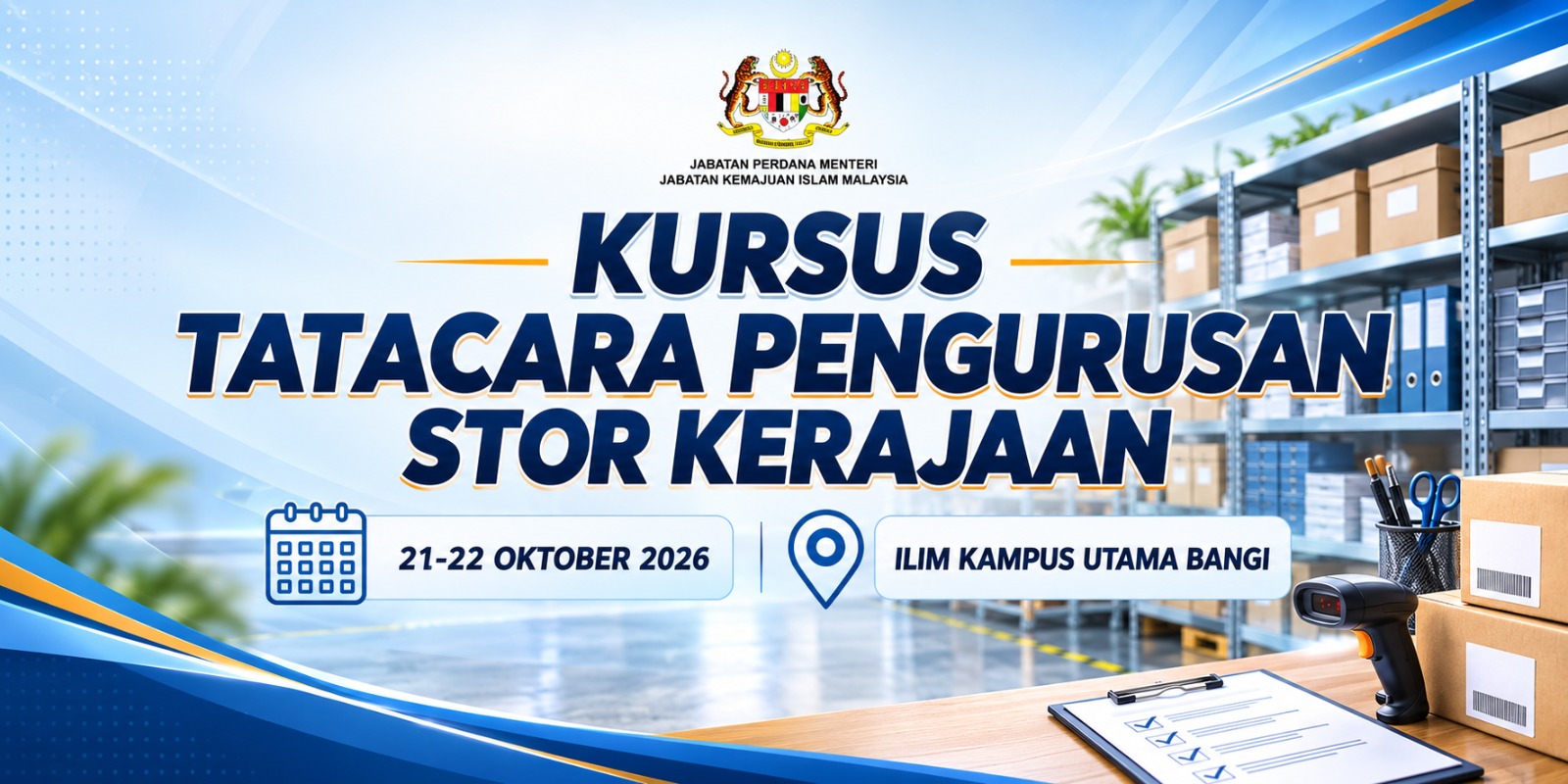 Banner Kursus Kursus Tatacara Pengurusan Stor Kerajaan